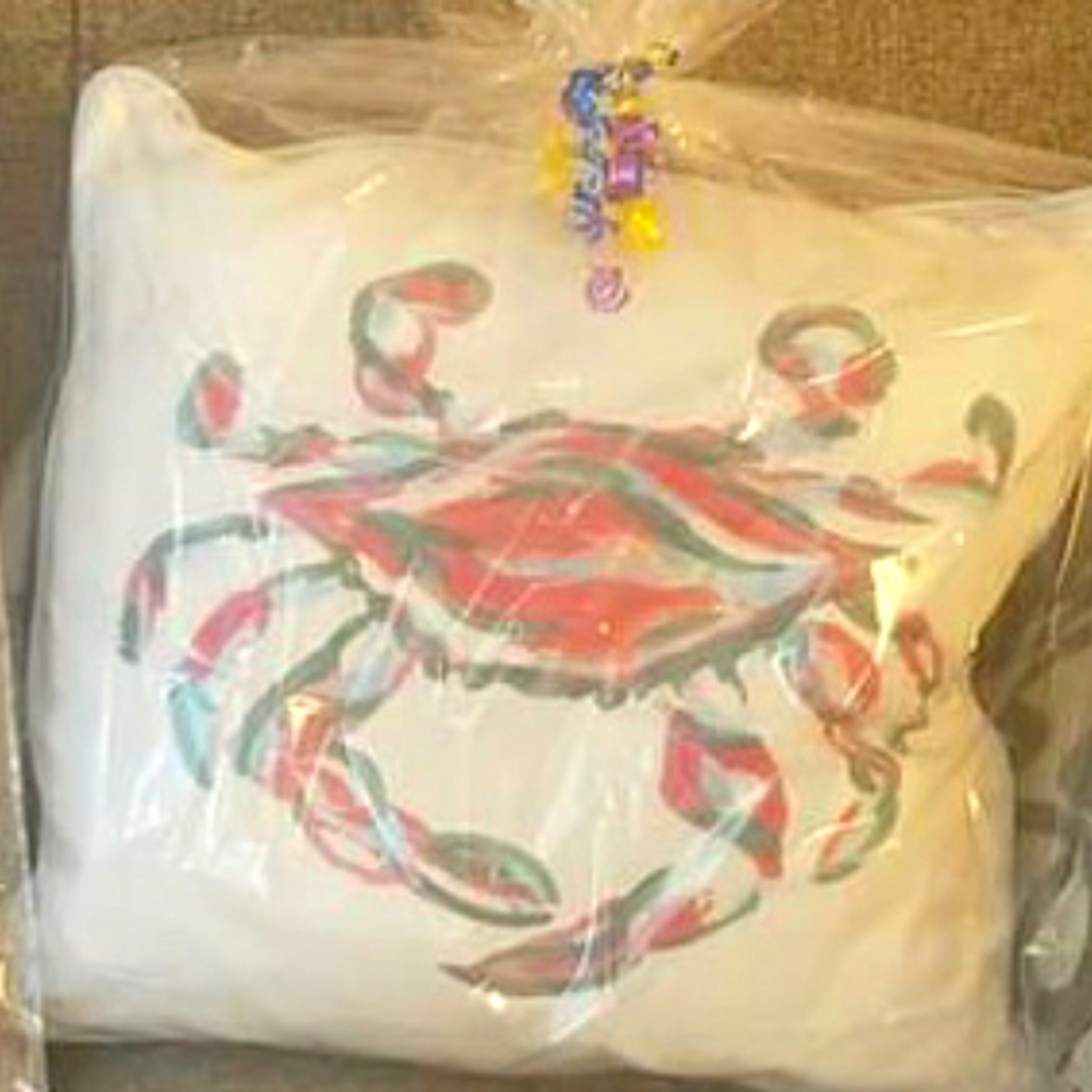 Sewing Down South Crab Pillow